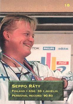 1995 Gothenburg World Track Stars #18 Seppo Raty Back